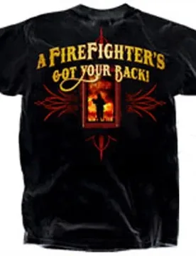 A Fire Fighter's Got Your Back. Proud Fireman T-Shirt. Summer Cotton Short Sleeve O-Neck Mens T Shirt New S-3XL - Aliexpress - FashionsVida