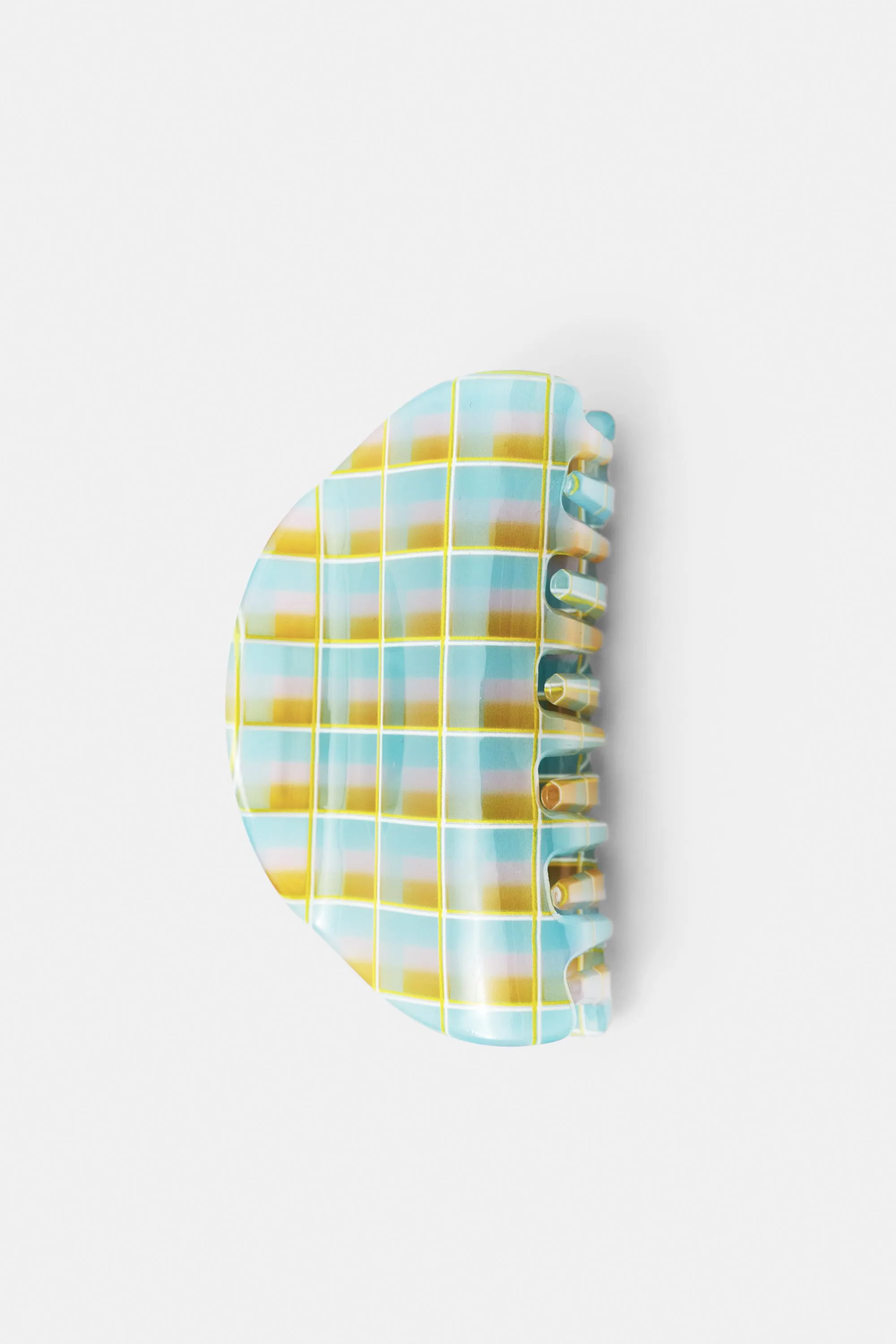 Curved Check Hair Clip (Size: ) - Pull&bear - FashionsVida