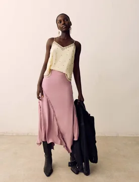 Maxi Asymmetric Skirt Rouge female - Per Una - FashionsVida