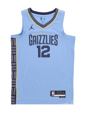 Canotta Basket Uomo Nba Statement Edition 22 Dri-fit Swingman Jersey No 12 Ja Morant Memgri Light Blue