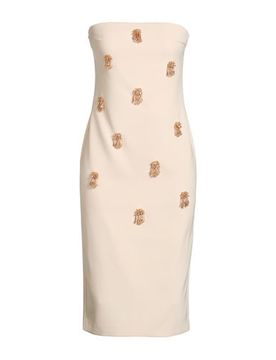 Midi-Kleid Damen Cremeweiß M,S,XS Damen