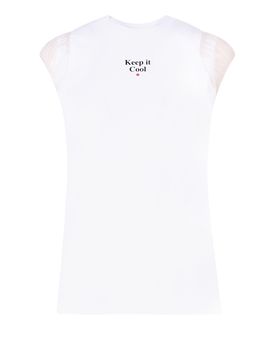 T-shirt in cotone con stampa frontale