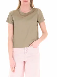 Blusa maniche corte VERDE MILITARE L