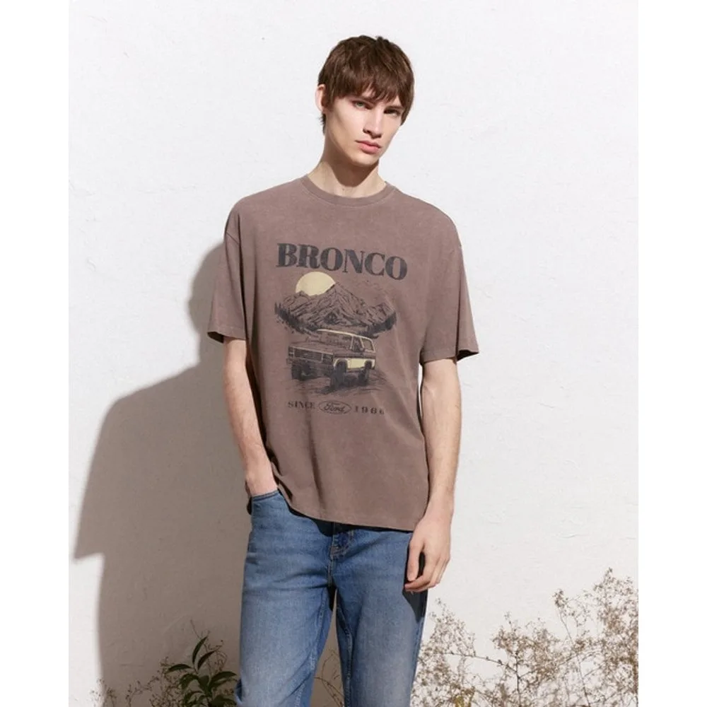 Camiseta manga corta licencia Bronco - Green Coast - FashionsVida