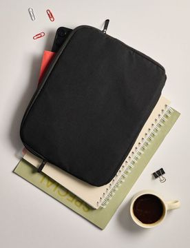 Custodia per tablet con cerniera - nero