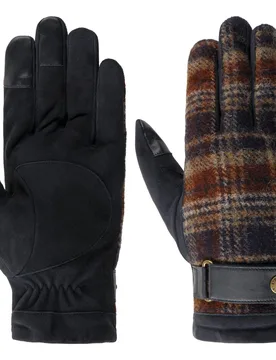 Oakdale Leather Gloves by - navy - Size: 8 1/2 HS - Stetson - FashionsVida