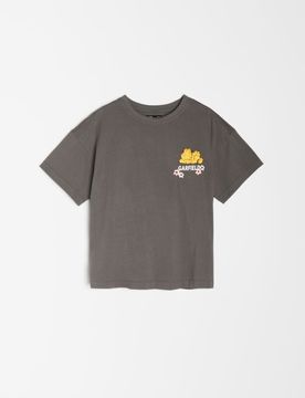 T-shirt in cotone Garfield - grigio scuro