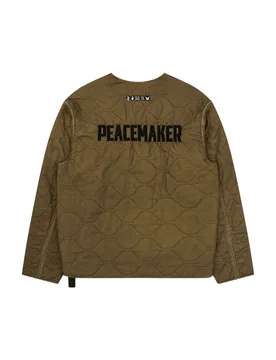 Peacemaker by Combat liner jacket giacca trapuntata con ricamo - beige - OAMC - FashionsVida