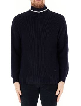 Maglione misto lana BLU NAVY XXL
