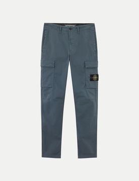 Tapered-Fit Cargohose Blau 33