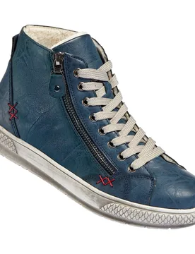 Komfort-Wärme-Knöchelsneaker "Maja" blau 37 Damen - wonderwalk - FashionsVida
