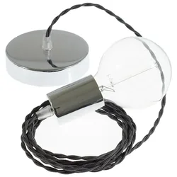 Cables Suspension Luminaire Tm26 2 M Diy Dark Gray / Chrome Plated One Size