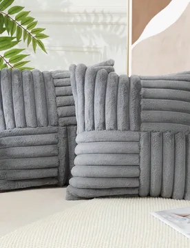 Pieza Funda de almohada de unicolor (Inserto de almohada no incluido), Funda de almohada de tela, Adecuada para sala de estar y sofá - Shein - FashionsVida