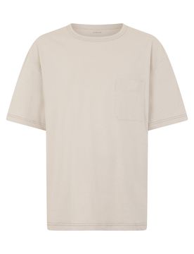 Relaxed Fit Cotton-Linen Blend T-Shirt - Short Sleeve