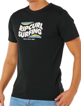 Streamline camiseta manga corta hombre Negro (M)