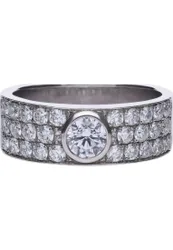 Womens 6112701082165 Ladies Ring Silver Sterling - Size M 1/2
