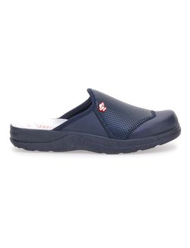Ciabatte da Lavoro Blu Vera Pelle Made In Italy 641 43