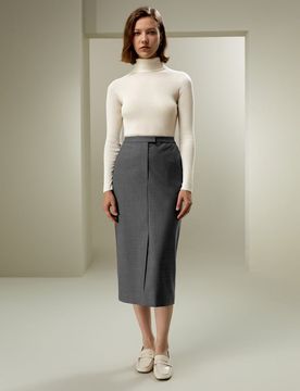 Gonna a Tubino in Lana e Seta Modern Beauty 42 - Elegante e Confortevole per Ogni Occasione