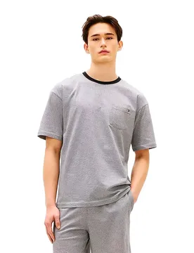 Pyjama à Manches Courtes Um0um03846 Black Mini Stripe XL