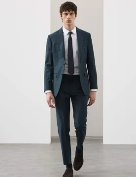 Tailored Fit Wool Rich Suit Jacket Dark Petrol male - Autograph - FashionsVida