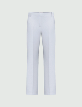 Pantalone in twill donna azzurro