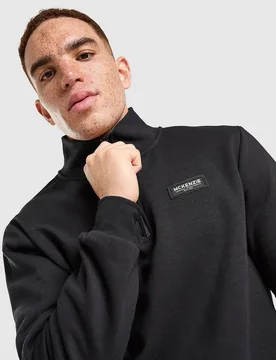 Rocco 1/4 Zip Track Top - Herren, Schwarz - male - Size: M - McKenzie - FashionsVida