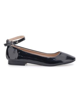 Ballerine nere vernice con cinturino alla caviglia IDE1075 da Donna 41