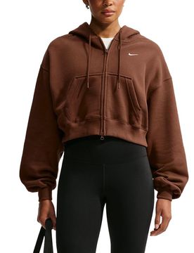 Fleece Hoodie Cacao Wow / Sail M Damen