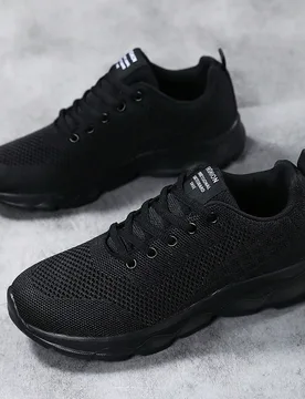 Zapatos deportivos casuales para mujer, zapatillas de fitness con malla y slip-on, cómodas, suaves y antideslizantes para caminar - Shein - FashionsVida