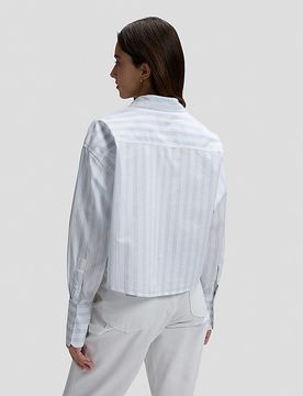 Regular Cuffed Shirt Halogen Stripe Größe L female