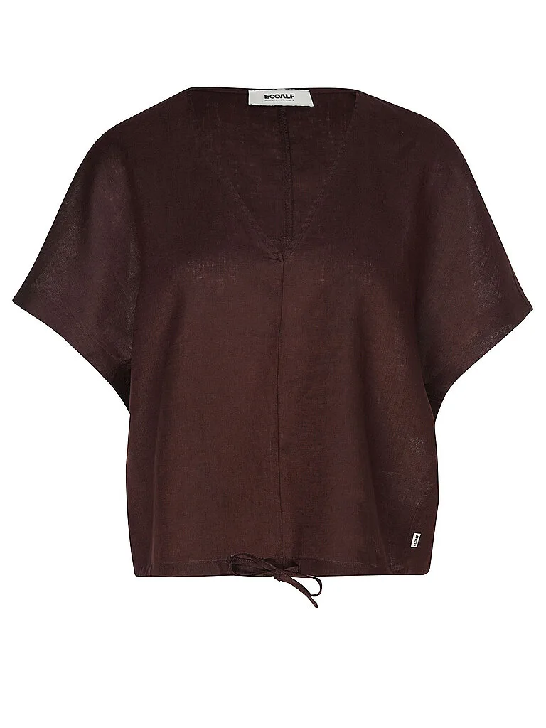 Blusa di lino DORA marrone XS - Ecoalf - FashionsVida