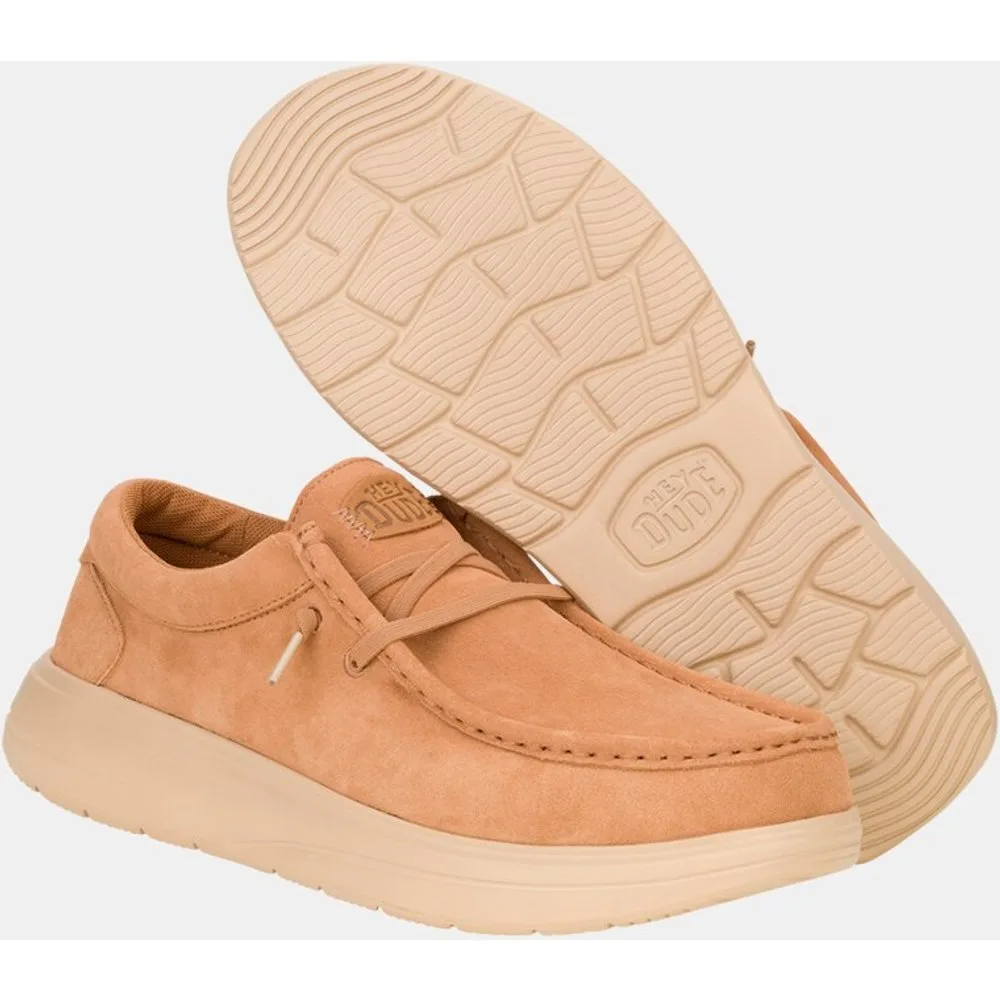 Zapato de cordones de hombre en ante - HeyDude - FashionsVida