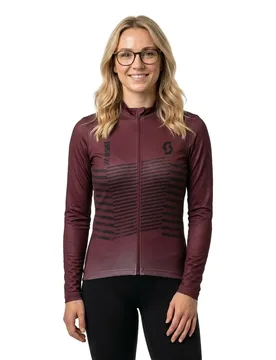 Maglia A Maniche Lunghe Rc Team Warm Graphics Wild Red - Scott - FashionsVida
