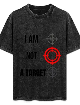 I am not a target shirt T-Shirt Regular Fit Plain Tee Shirt - Aliexpress - FashionsVida