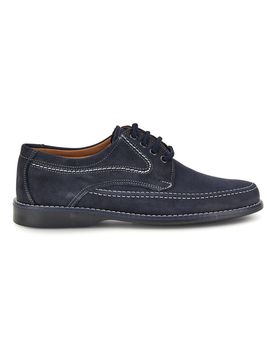 Scarpe stringate blu in vera pelle 1 44