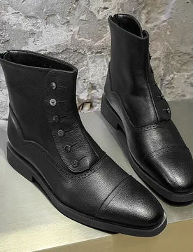 Chelsea Boots Have A Unique Niche Personality Featuring Men High-end Style Button Decorations Vintage Carved Mid Top Boots - Aliexpress - FashionsVida