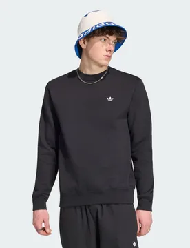 Felpa TREFOIL ESSENTIALS CREW M Black - Adidas - FashionsVida