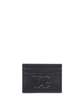 Portacarte in pelle con logo dg