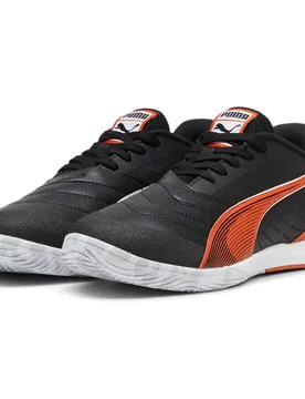 Chaussures De Futsal Ibero Iv Black / Flame Flicker / Flat Dark Gray EU 42 Homme - Puma - FashionsVida