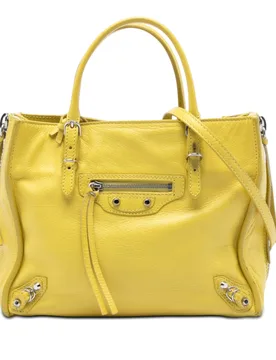 Mini Leather Papier A4 Zip Around Satchel - Balenciaga - FashionsVida