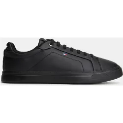 Zapatilla casco de piel de hombre con logo
