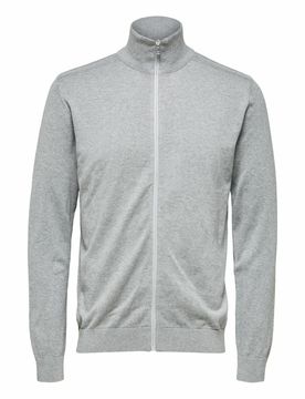 SELECTED Cárdigan 'Berg' gris