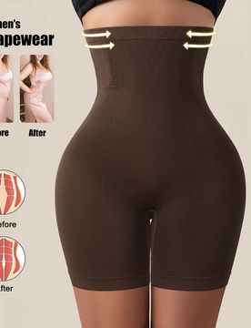 Bragas de control de cintura alta, bragas moldeadoras sin costuras, pantalones cortos entrenadores de cintura, moldeador corporal, funda deslizante, r