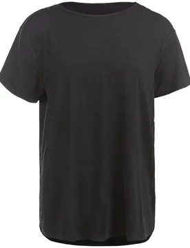 Lizzy Slub Damen T-Shirt, schwarz 34