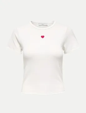 Only T-Shirt Weiß S - Only - FashionsVida