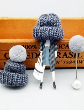 PCS Set Wool Cap Girl Brooches for Women Acrylic Pins Boys Girls Pompom Bag Sweater Coat Jewelry Accessories Birthday Gift - Aliexpress - FashionsVida