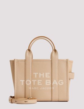 Leather Small Tote Bag with 25.5cm Width