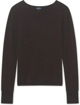Jersey de mujer 100% cachemire con manga larga - Caroll - FashionsVida