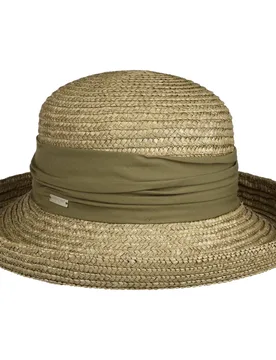 Dilara Uni Straw Hat by - olive - Damen - Size: One Size - Seeberger - FashionsVida