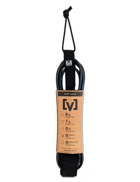 Leash De Surf Regular Calf Rail Saber Black 9´ unisex